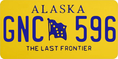 AK license plate GNC596