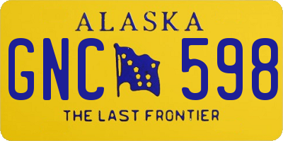AK license plate GNC598