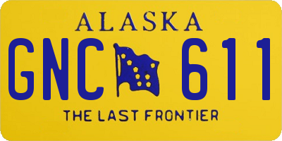 AK license plate GNC611