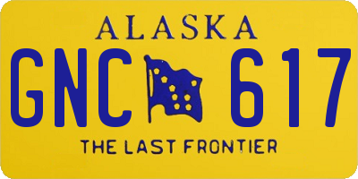 AK license plate GNC617