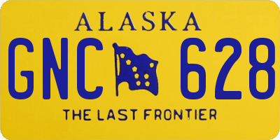 AK license plate GNC628