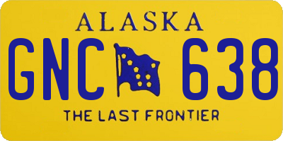 AK license plate GNC638