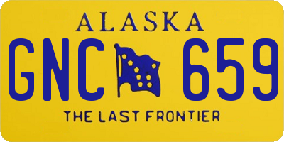 AK license plate GNC659
