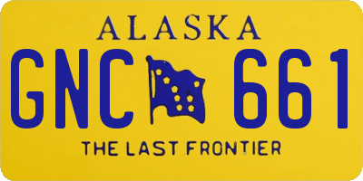 AK license plate GNC661