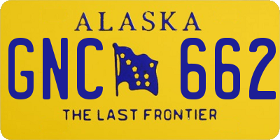 AK license plate GNC662