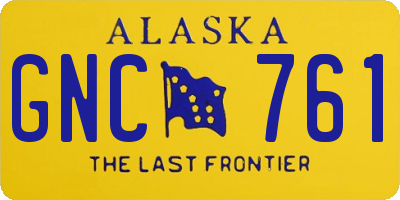 AK license plate GNC761