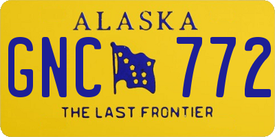 AK license plate GNC772