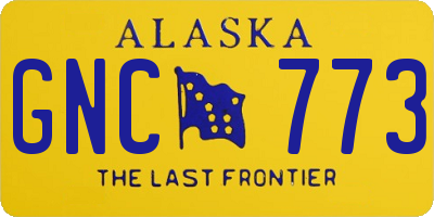 AK license plate GNC773