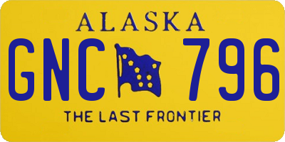 AK license plate GNC796