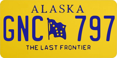 AK license plate GNC797