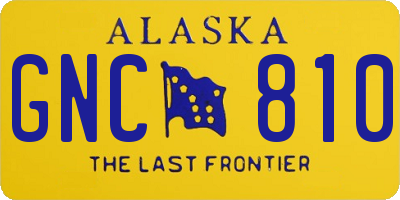 AK license plate GNC810