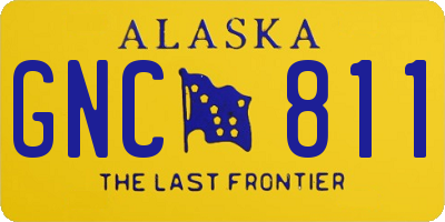 AK license plate GNC811