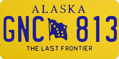 AK license plate GNC813