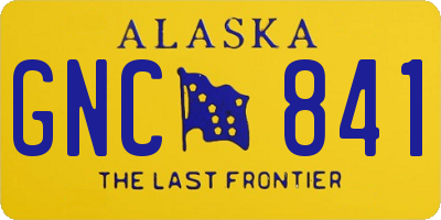 AK license plate GNC841