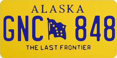 AK license plate GNC848