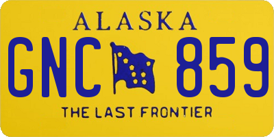 AK license plate GNC859