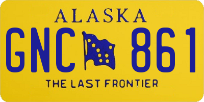 AK license plate GNC861