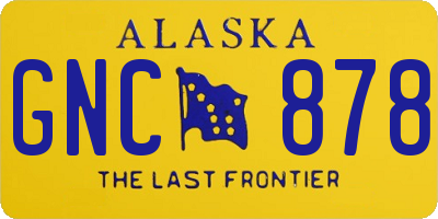 AK license plate GNC878