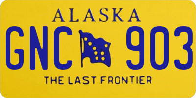 AK license plate GNC903