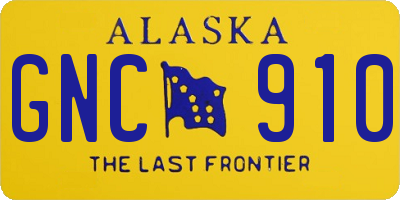 AK license plate GNC910