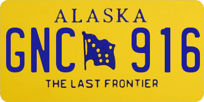 AK license plate GNC916