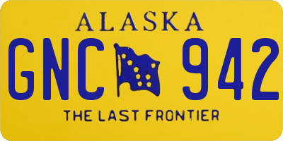 AK license plate GNC942