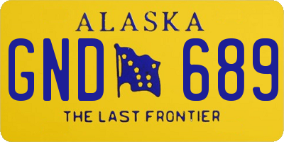 AK license plate GND689