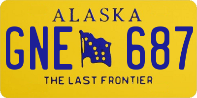 AK license plate GNE687