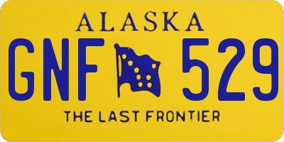 AK license plate GNF529