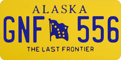 AK license plate GNF556