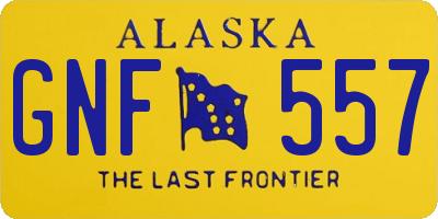 AK license plate GNF557