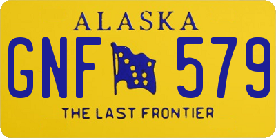 AK license plate GNF579