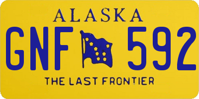 AK license plate GNF592