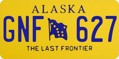 AK license plate GNF627