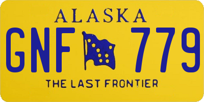 AK license plate GNF779
