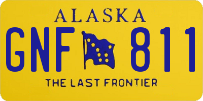 AK license plate GNF811