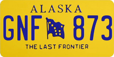 AK license plate GNF873