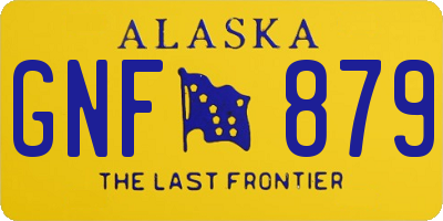 AK license plate GNF879
