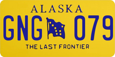 AK license plate GNG079