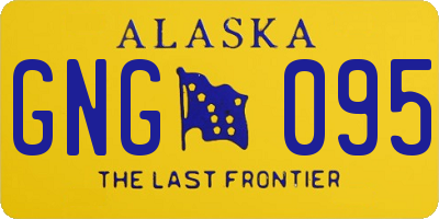 AK license plate GNG095