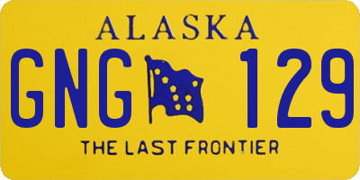 AK license plate GNG129