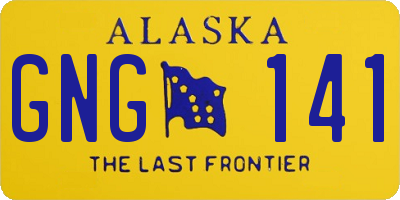 AK license plate GNG141