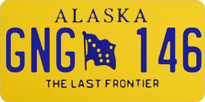 AK license plate GNG146