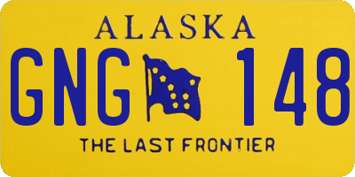 AK license plate GNG148