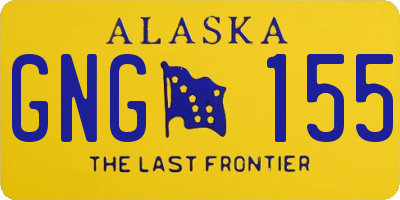 AK license plate GNG155