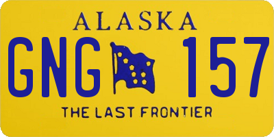 AK license plate GNG157