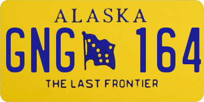 AK license plate GNG164