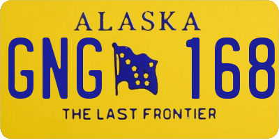 AK license plate GNG168
