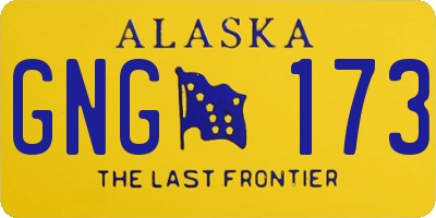 AK license plate GNG173
