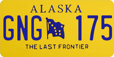 AK license plate GNG175